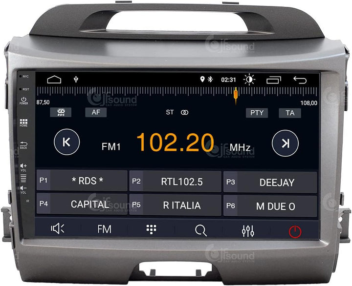Autoradio für Für Kia Sportage (2010-2016) Mit Heckkamera Und Infinity-verstärker Android GPS Blueto