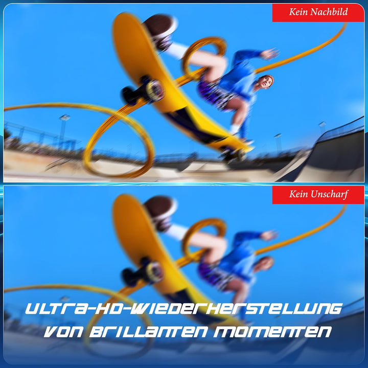 Action Cam 1080P mit 64G Speicherkarte,Mini Sportkamera WiFi,Unterwasserkamera,Freihand-POVs,Überall