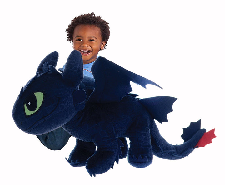 DREAM WORKS " OHNE ZAHN PLÜSCHTIER"ca. 1 METER XXXXXL 100 CM DRACHENZäMEN LEICHT GEMACHT 2 PLUSH