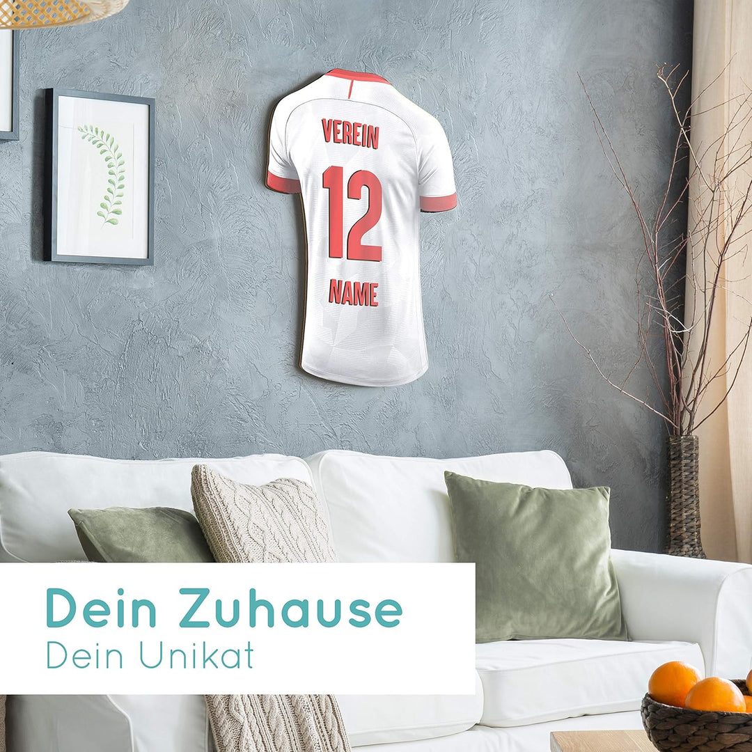 Elbeffekt Trikotlampe für Türkei Fans aus Holz - personalisierbares Geschenk - schenke Dein individu
