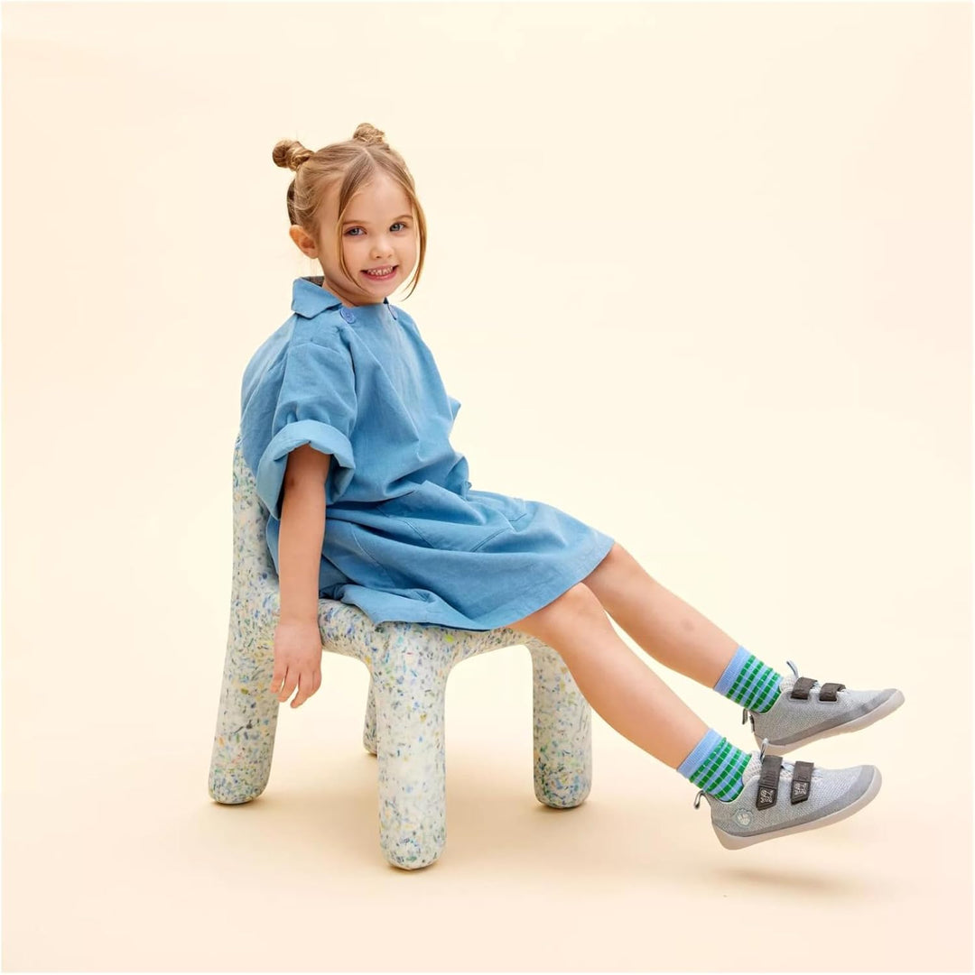 Affenzahn Barfussschuh Knit Happy mit Klettverschluss, Vegan, rutschfest, Flexibel, Reflektierend, b