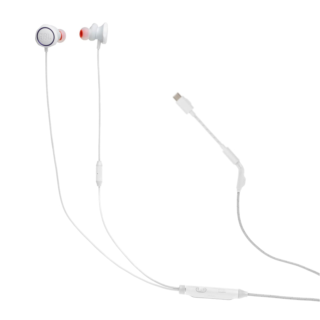 JBL Quantum 50C, kabelgebundenes In-Ear-USB-C-Gaming-Headset mit JBL QuantumSURROUND Sound, Multi-Pl