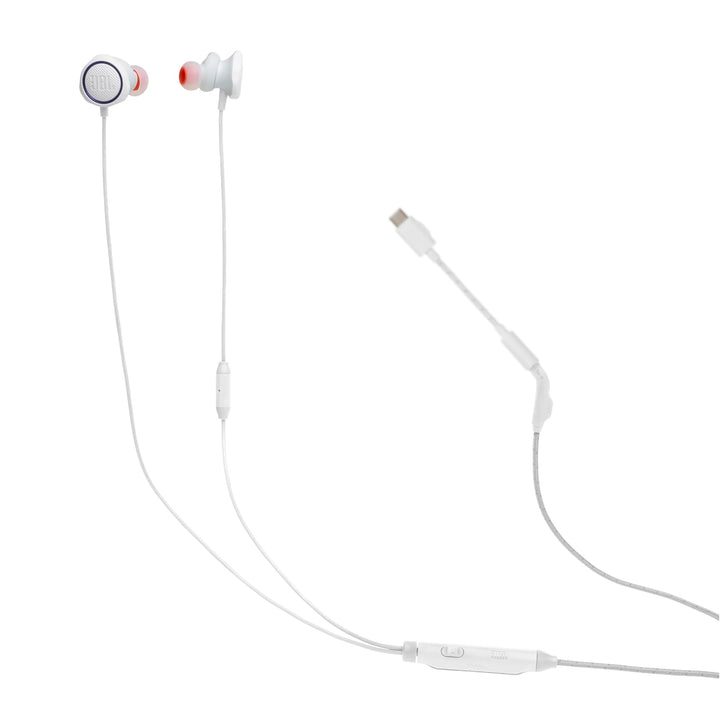 JBL Quantum 50C, kabelgebundenes In-Ear-USB-C-Gaming-Headset mit JBL QuantumSURROUND Sound, Multi-Pl