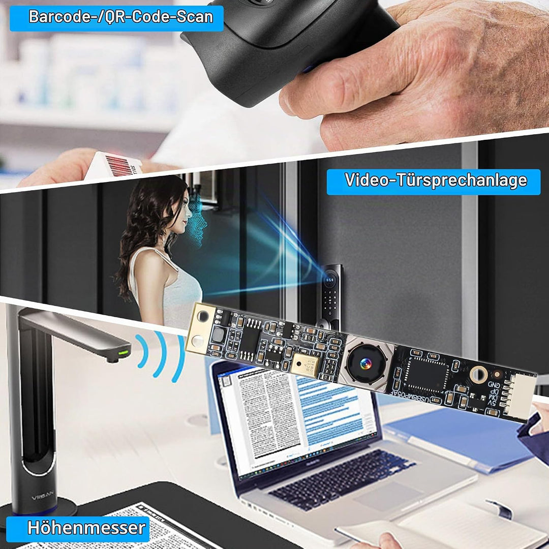 G 8MP USB-Kameramodul mit Mikrofon, Autofokus, PC-Kamera für Computer, 4K-Lightburn-Kamera für Laser