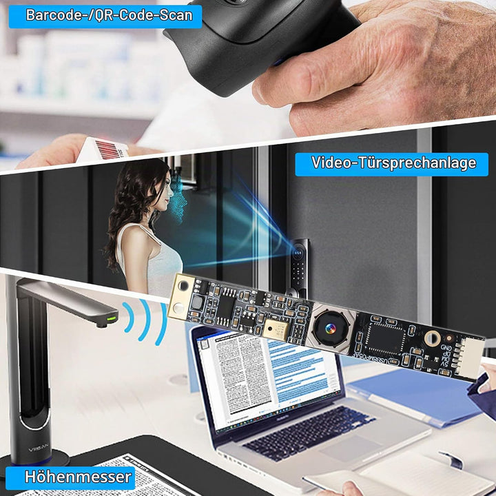 G 8MP USB-Kameramodul mit Mikrofon, Autofokus, PC-Kamera für Computer, 4K-Lightburn-Kamera für Laser