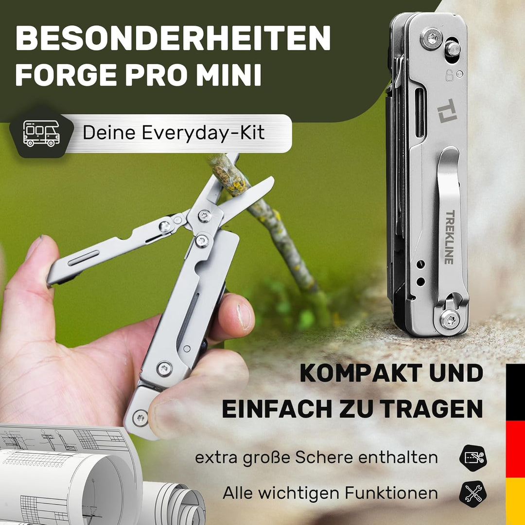 Multitool [440C Edelstahl] Outdoor Camping Survival Multitool Werkzeug Messer, Überlebensmesser, Tas
