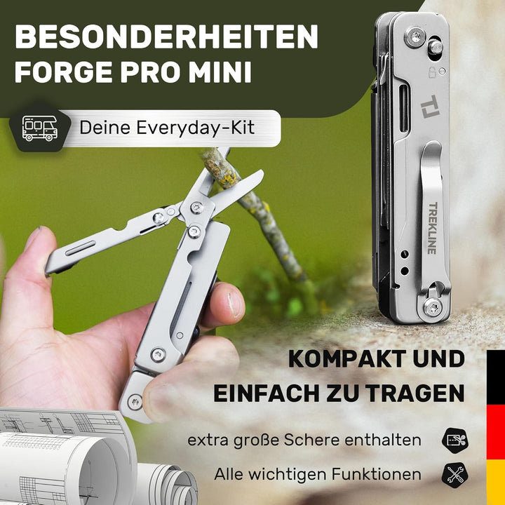Multitool [440C Edelstahl] Outdoor Camping Survival Multitool Werkzeug Messer, Überlebensmesser, Tas