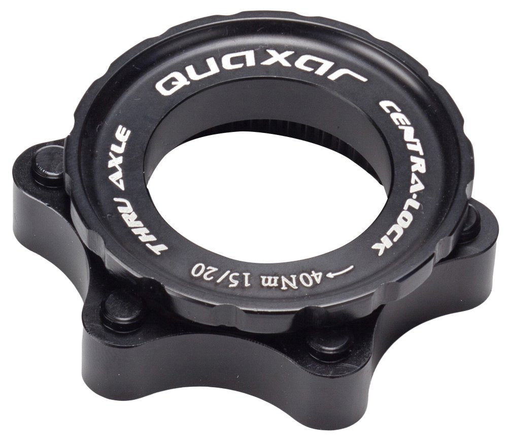 QUAXAR Unisex-Adult CENTERLOCK QR15 / 20 Schwarze SCHEIBENADAPTER, Shwarz, One Size
