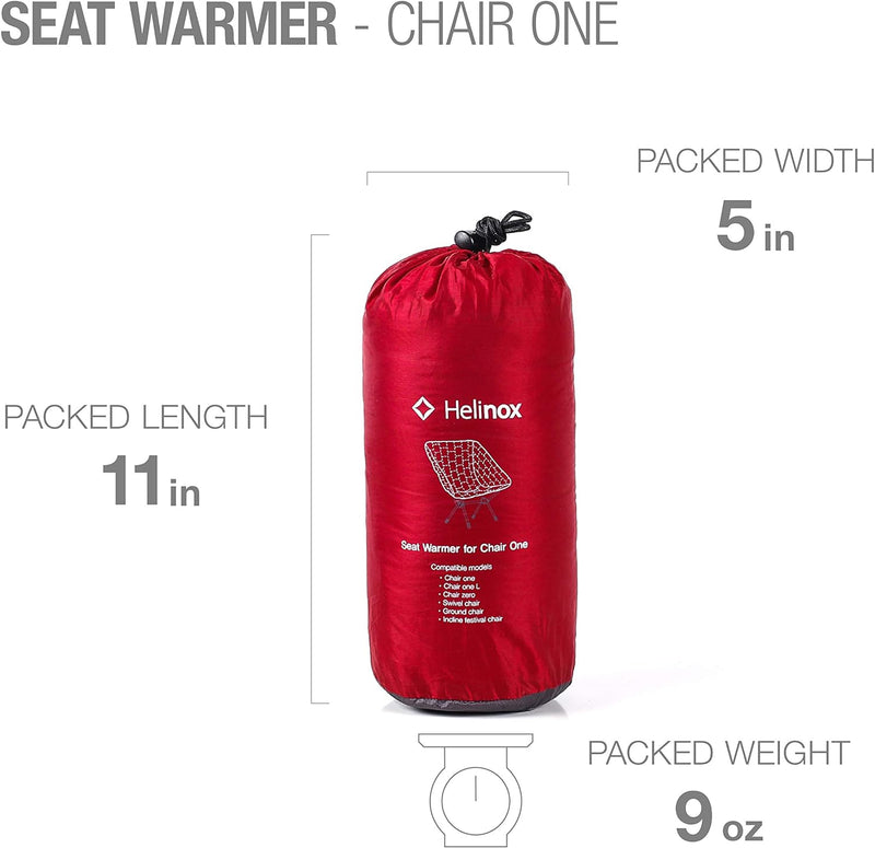 Helinox Seat Warmer | Der Gesteppte Sitzbezug mit synthetischer Isolierung wärmt Ihren Stuhl (Chair