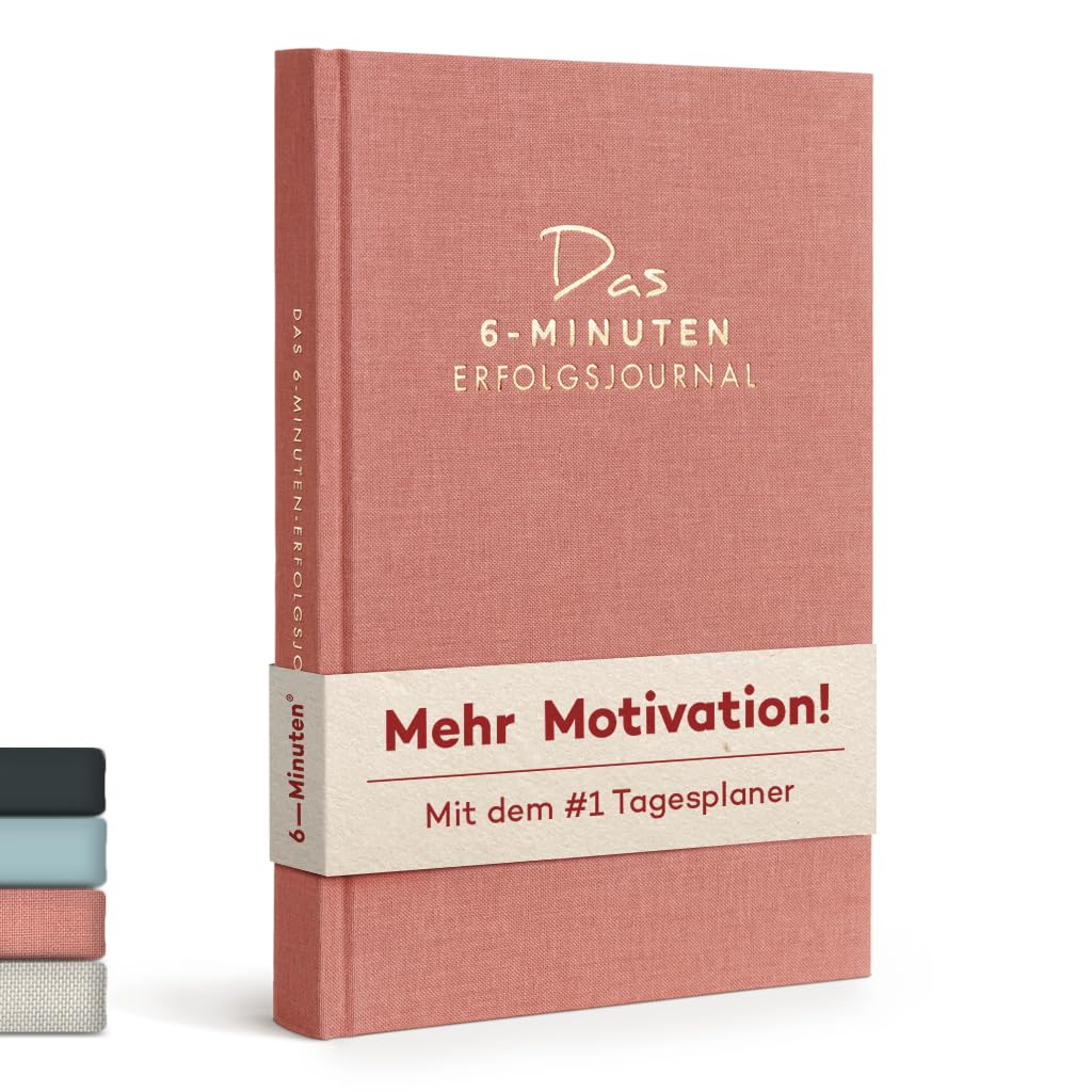 Das 6 Minuten Tagebuch Erfolgsjournal - #1 Tagesplaner 2025 für mehr Motivation, Selbstreflexion & E