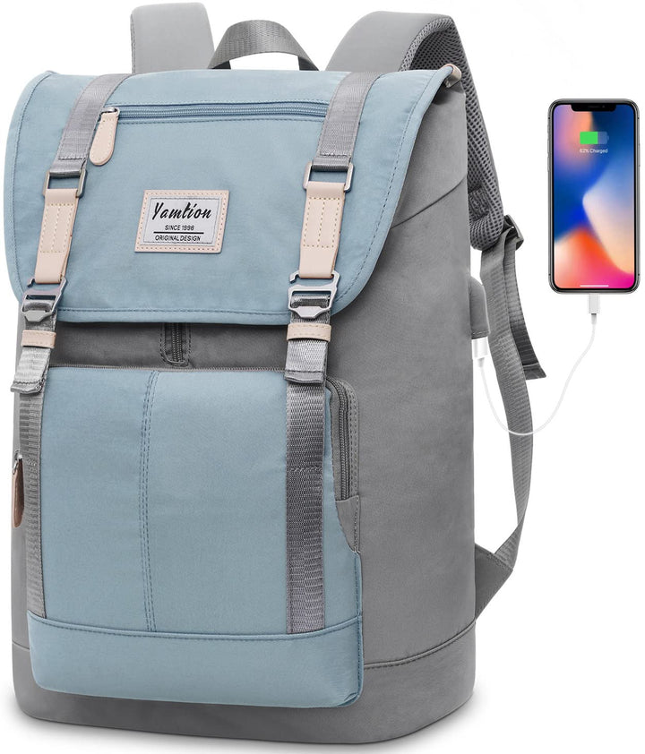 YAMTION Laptop Rucksack 17 Zoll für Damen &amp; Herren,Rucksack Schule Mädchen Schulrucksack Frauen Schu