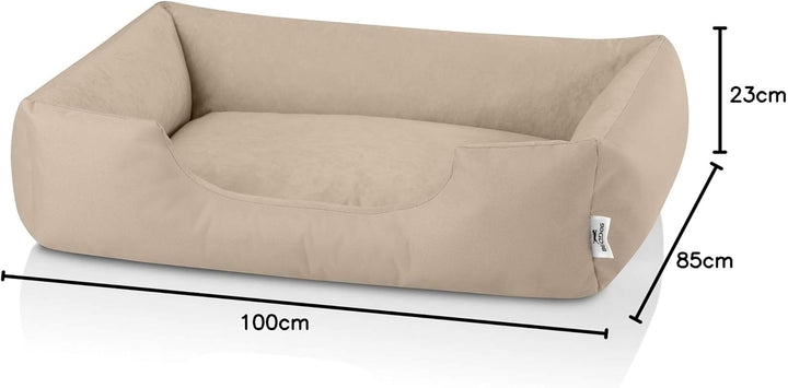 BedDog Hundebett Zara, Hundekissen mit abziehbaren waschbaren Bezug, Hundekorb, Hundesofa, für mitte