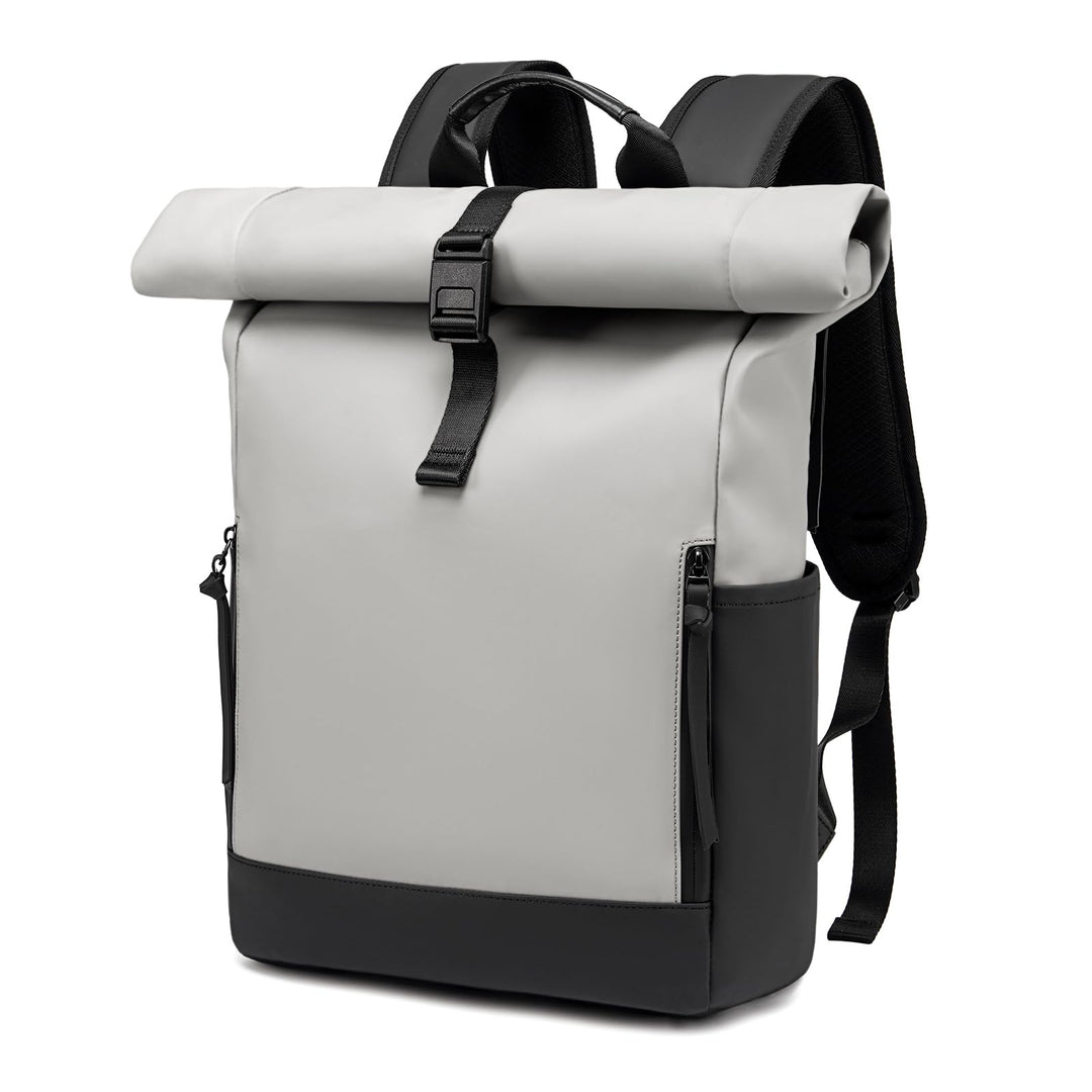 Rolltop Rucksack Damen Herren Gross Laptop Rucksack Wasserdichter mit Computerfach 17,3 Zoll Rucksäc