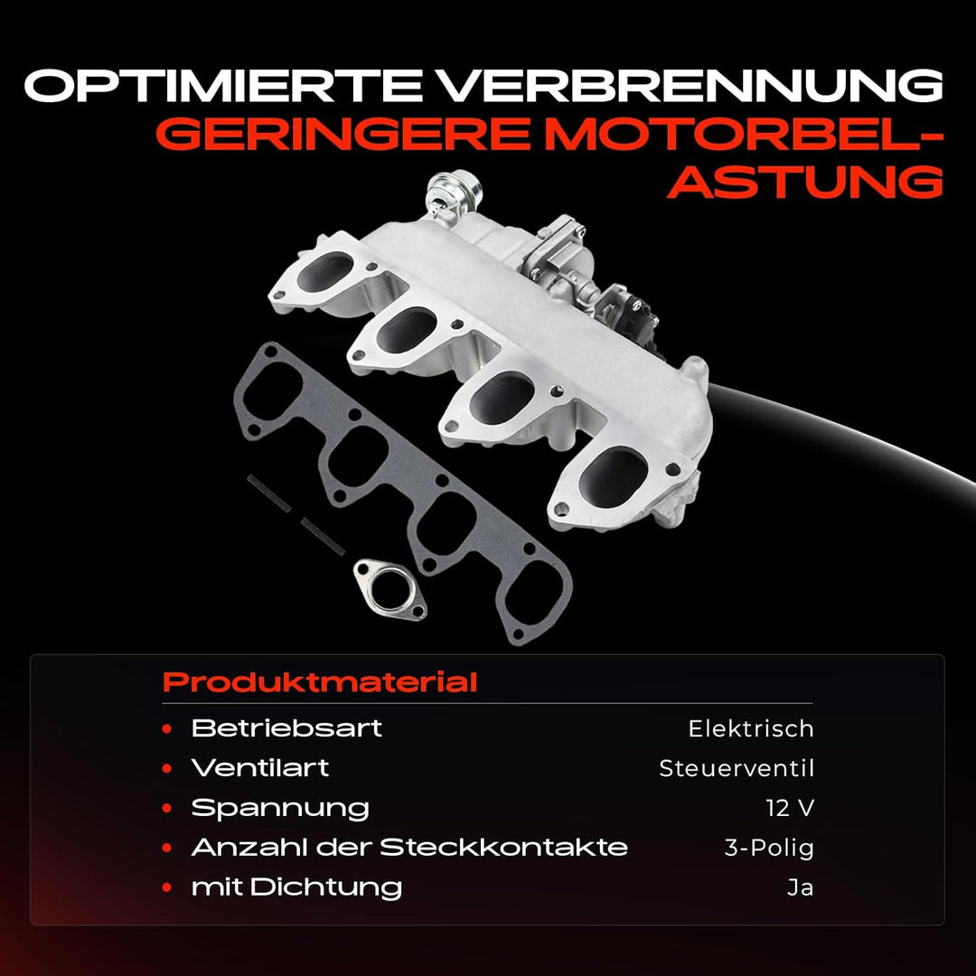 Frankberg AGR-Ventil Kompatibel mit Galaxy S-Max WA6 Tourneo Transit Connect P65 P70 P80 1.8L Kasten