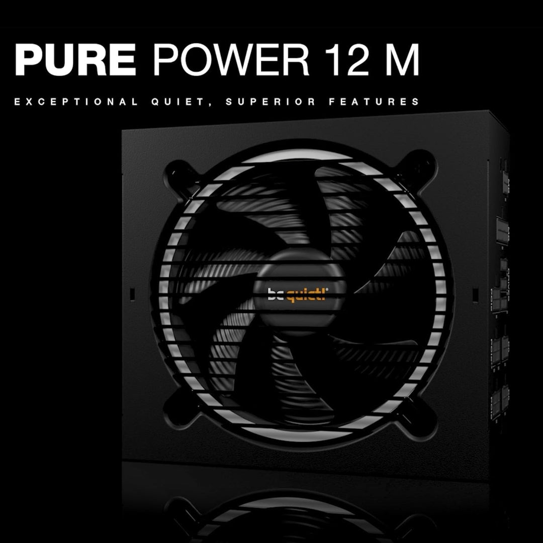 be quiet! Pure Power 12 M 850W, ATX 3.0- und PCIe 5.0 kompatibel, 80 Plus Gold, moduleres Netzteil,