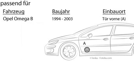 Opel Omega B - Lautsprecher Boxen Pioneer TS-G1720F - 16,5cm 2-Wege Koax Koaxiallautsprecher Auto Ei