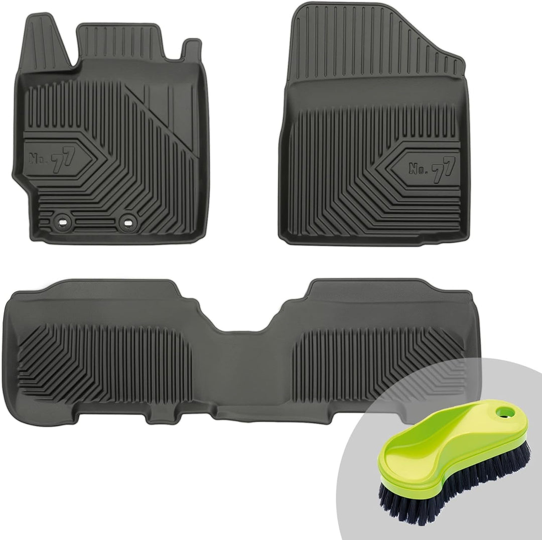 FROGUM No.77 Gummimatten Ganzjahresset von Auto Fussmatten Autofussmatten für Toyota Yaris II 2005-2