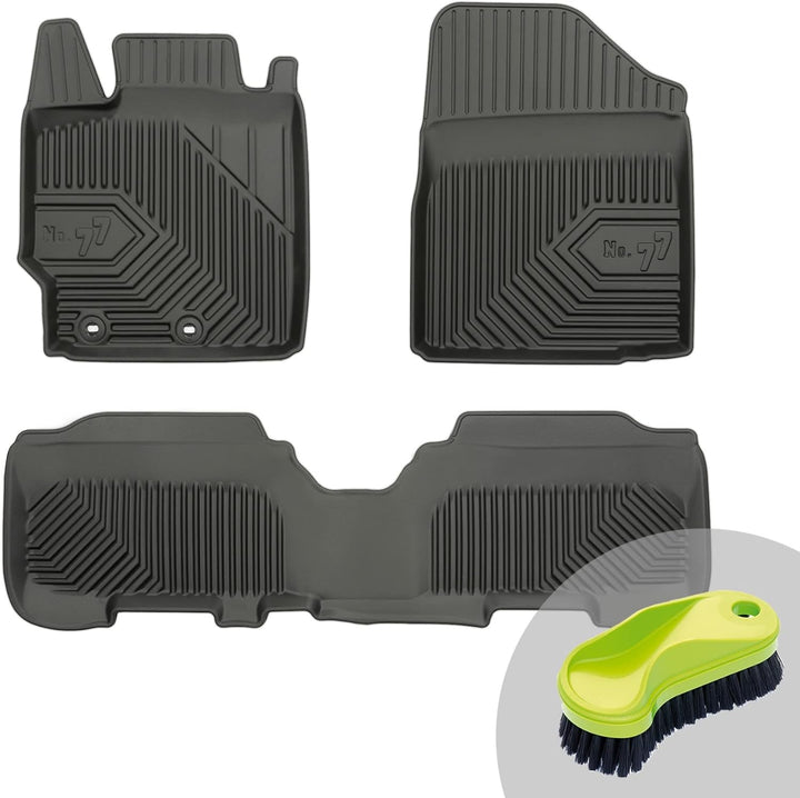 FROGUM No.77 Gummimatten Ganzjahresset von Auto Fussmatten Autofussmatten für Toyota Yaris II 2005-2