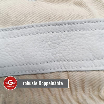 GUARD 5 - Leder Arbeitshandschuhe 12 Paar Gr.8 - Rind- Vollleder Handschuhe - hochwertiger, robuster