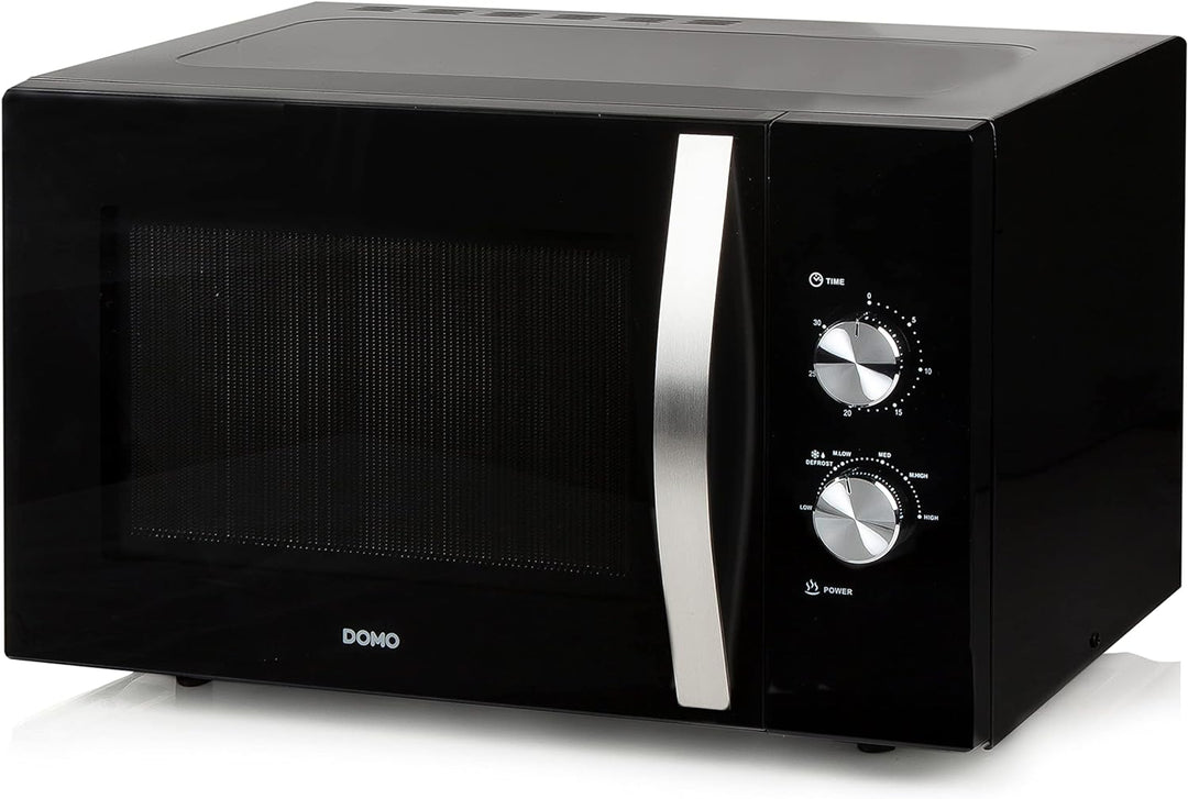 Domo DO2431 Mikrowelle mit Ofen schwarz-silber 30 l