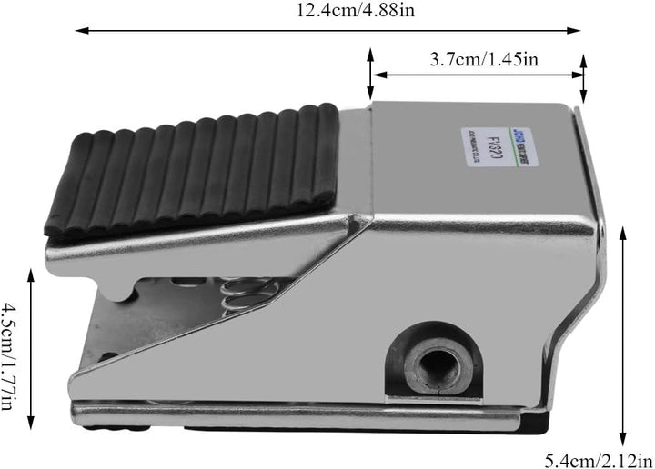 Fussschalter, 2 Positionen 3-Port Pneumatischer Fusspedal Air Control Ventil G1/4 Gewinde Fussregler