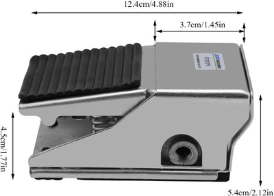 Fussschalter, 2 Positionen 3-Port Pneumatischer Fusspedal Air Control Ventil G1/4 Gewinde Fussregler