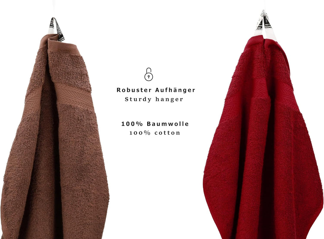 Betz 10-TLG. Handtuch-Set Premium 100% Baumwolle 2 Duschtücher 4 Handtücher 2 Gästetücher 2 Waschhan