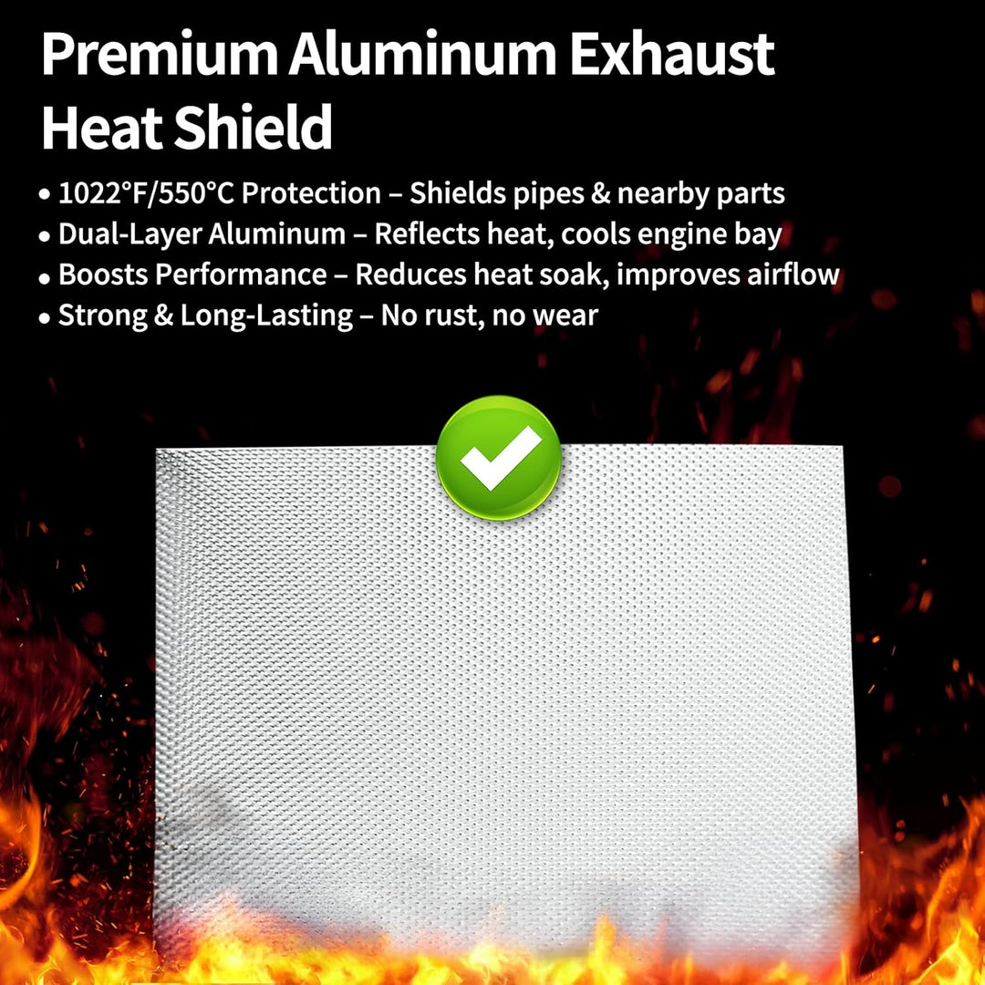 40 * 33cm geprägt Hitzeschutzblech aus Aluminium, hitzebeständiges Hitzeschild/Isolierung/Schutzplat