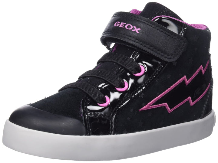 Geox Mädchen B Kilwi Girl B Sneakers 21 EU Black Fuchsia, 21 EU Black Fuchsia