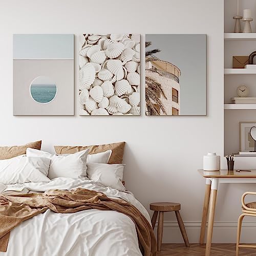Muralo - Wandbilder Set - Leinwand Bilder Set Aufhängefertig - das Leinwandbilder Set - Bilder für W