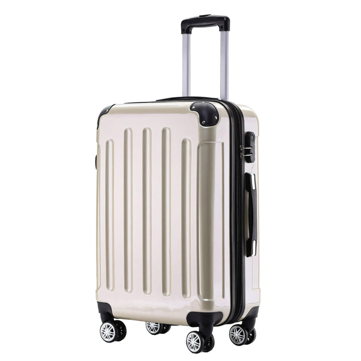 BEIBYE Zwillingsrollen 2048 Hartschale Trolley Koffer Reisekoffer Taschen Gepäck in M-L-XL-Set (Cham