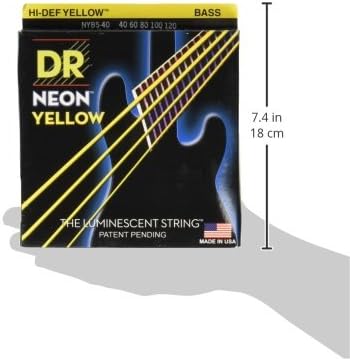 DR Strings NYB5-40 Saiten für Bassgitarre HI-DEF NEON