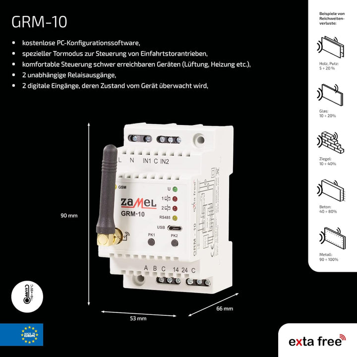 EXTA FREE GRM-10 GSM- Fernsteuerungsschalter