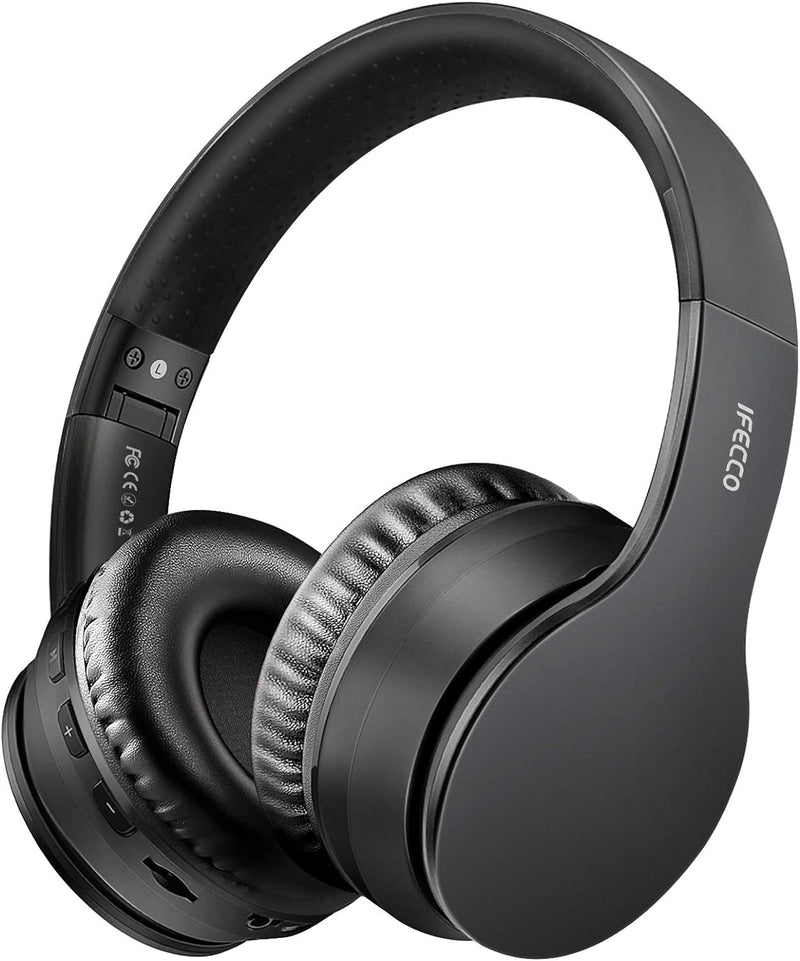 IFECCO Bluetooth 5.3 Kopfhörer Over-Ear, kopfhörer kabellos mit Eingebautem Mikrofon Micro SD/TF FM,