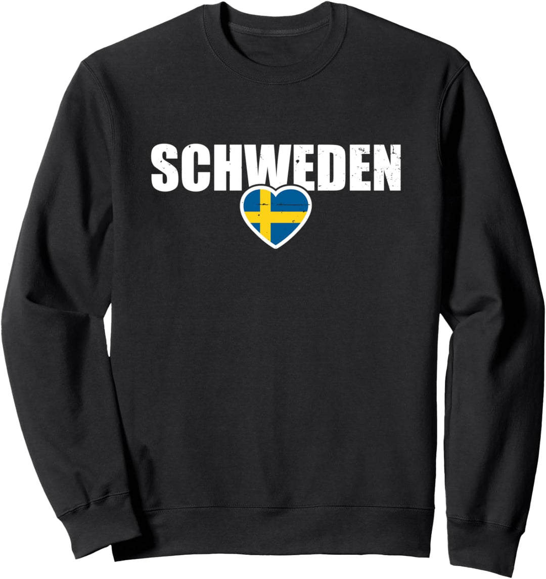 Schweden Herz Schwedische Flagge Stolzer Schwede Sweatshirt