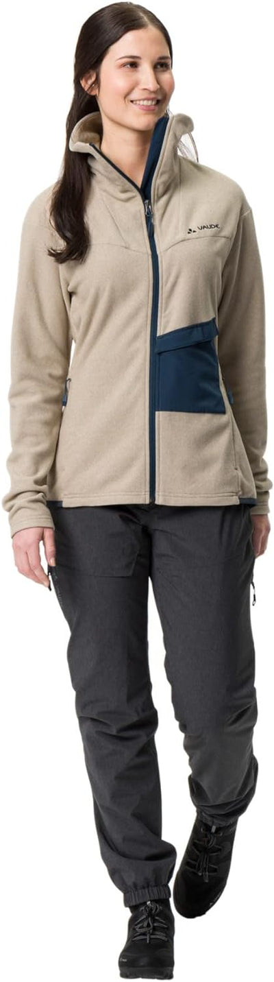 VAUDE Damen Women's Yaras Fleece Jacket Jacke 40 linen, 40 linen