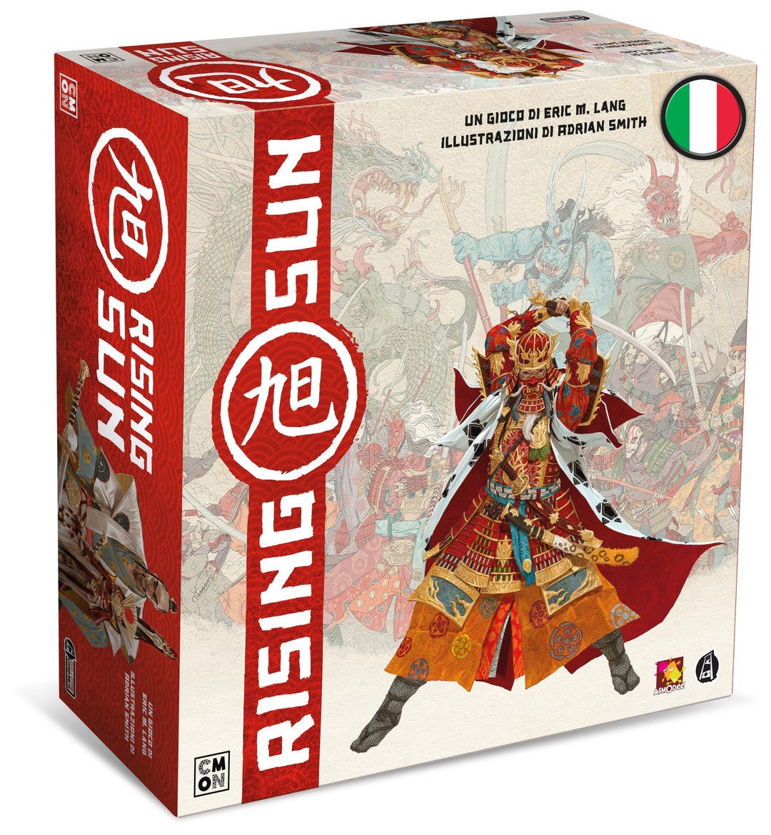 Asmodee: Rising Sun, Brettspiel, 3-5 Spieler, ab 14 Jahren, italienische Ausgabe, Rising Sun