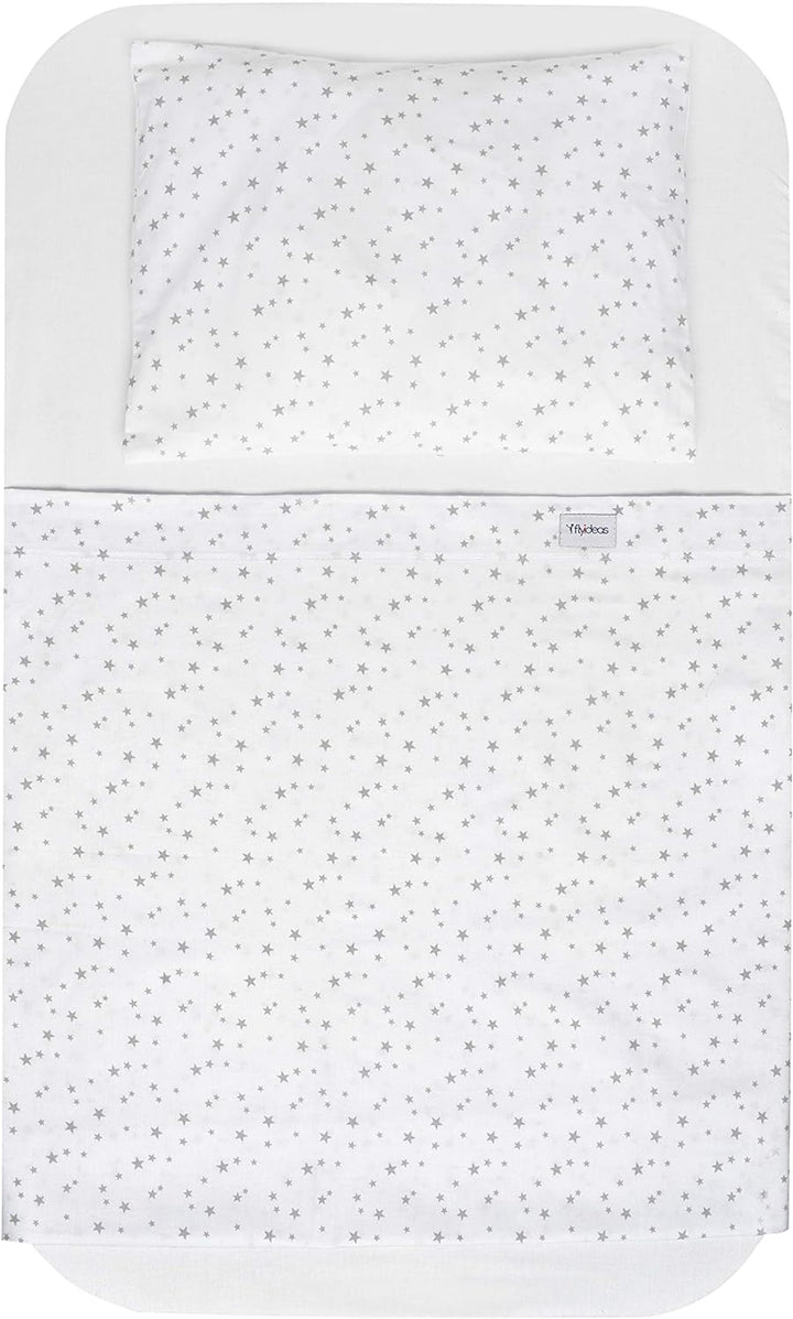 FlyIdeas Next 2 me Spannbettlaken Beistellbett Baby 83x50 cm, 8 STK. - 100% Zertif. Baumwolle - Komp