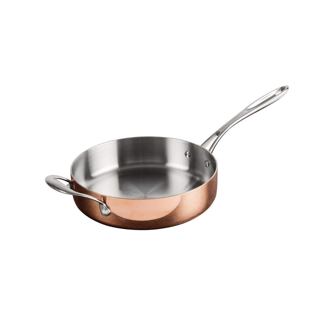 Vogue CM676, dreiwandige Bratpfanne aus Kupfer, 240 mm 60(H) x 240(Ø)mm, 60(H) x 240(Ø)mm