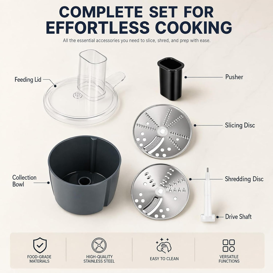 Gemüseschneider elektrisch für Thermomix TM5 TM6, Küchenmaschine Container Cutter Kit, Vegetable Cho