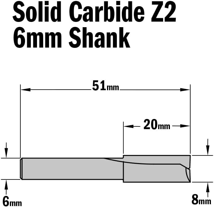 CMT ORANGE TOOLS 711.080.11 - NUTFRÄSERHM S=6 D=8X20