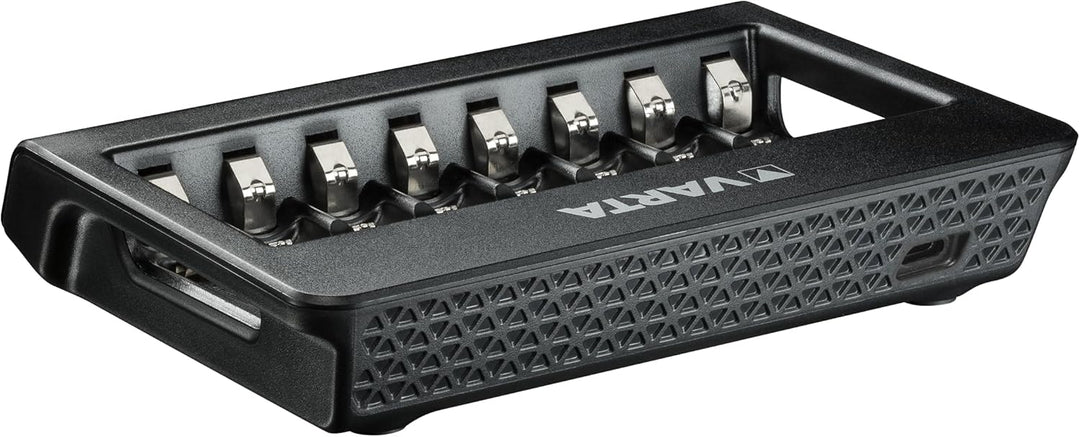 VARTA Akku Ladegerät, Batterieladegerät für wiederaufladbare AA/AAA, bis zu 8 Akku, LCD Multi Charge