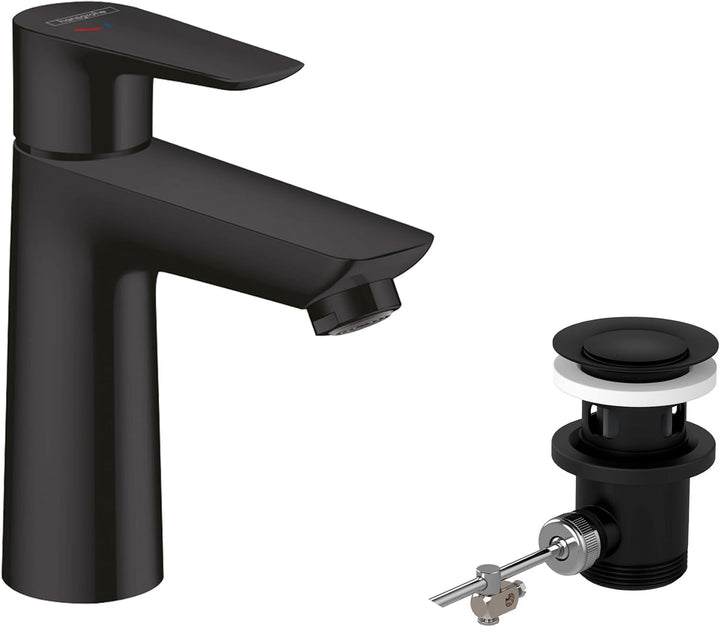 hansgrohe Wasserhahn Talis E CoolStart (wassersparende Armatur mit hohem Auslauf 110mm, Zugstangen-