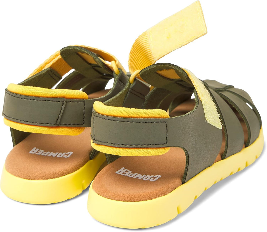 Camper Jungen Oruga K800242 T-Strap Sandal 33 EU Grün 022, 33 EU Grün 022