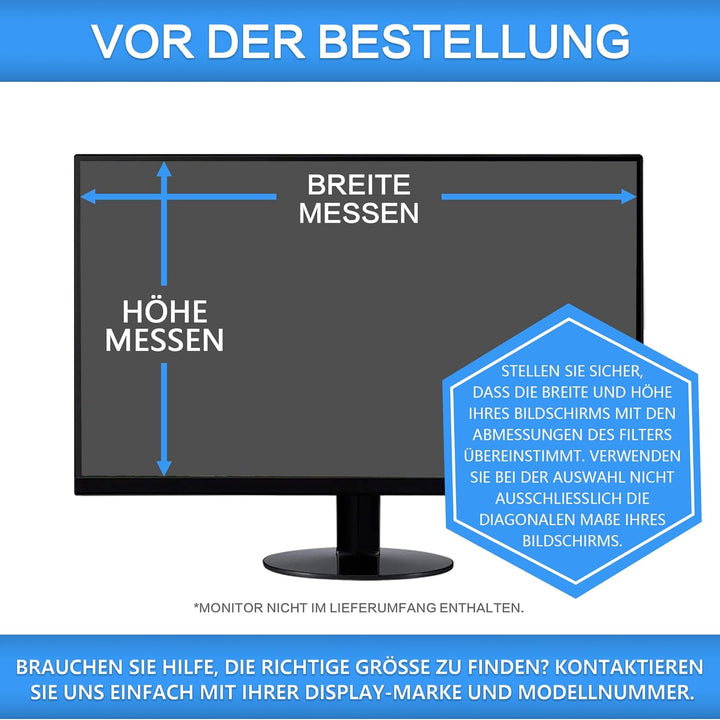 ZOEGAA Blickschutzfolie 20.1 Zoll 16:10 for Monitor