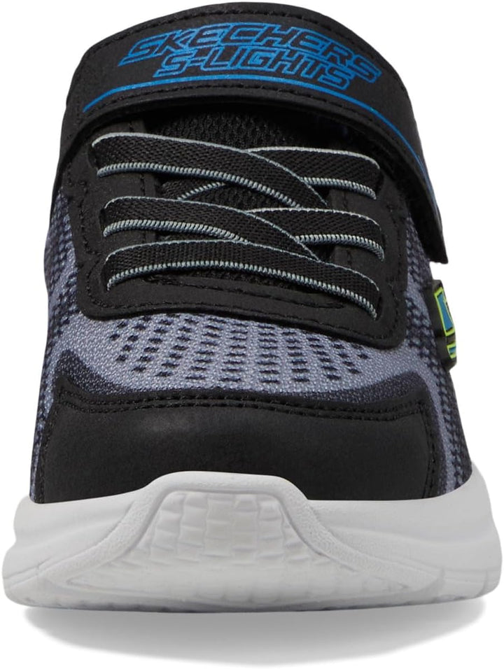 Skechers Jungen 401660l Bkyb Sneaker 31 EU Black Charcoal Textile Yellow Blue Trim, 31 EU Black Char