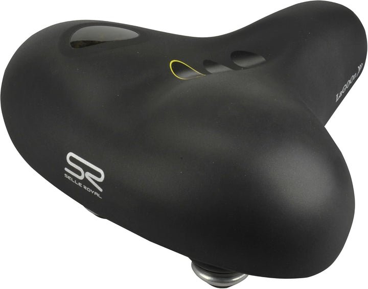 Selle Royal Erwachsene Elastomer Gel Tourensattel, schwarz, One Size Bundle mit Sattelkloben, schwar