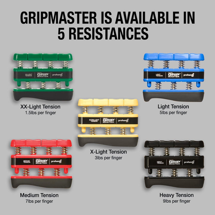 Grip Master prohands Finger & Armtrainer 230x140 Red