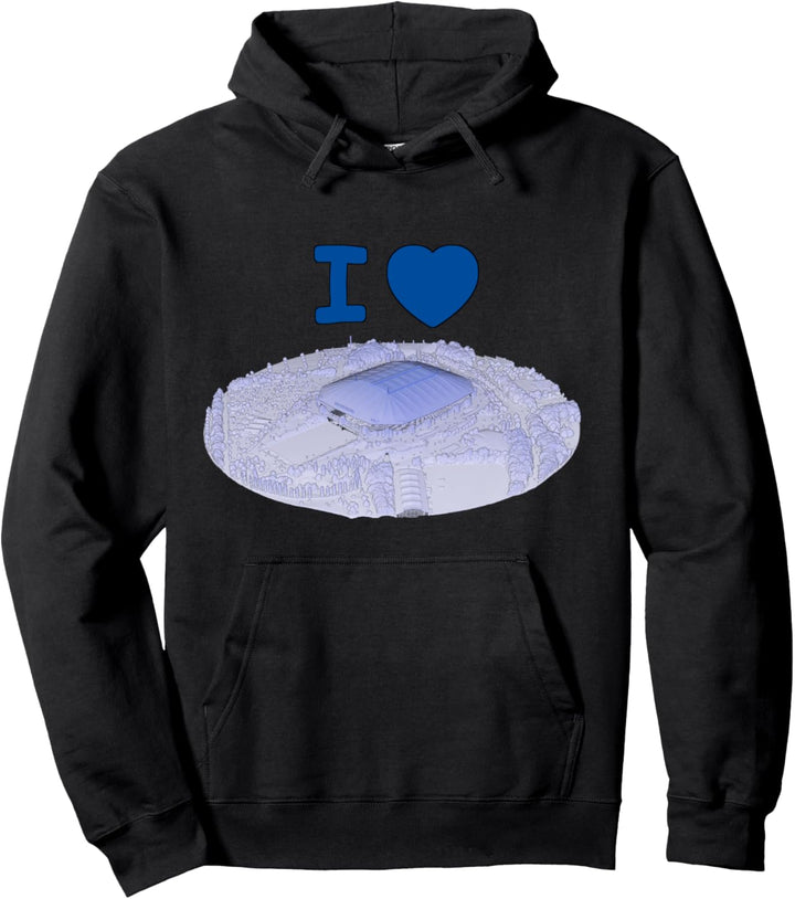 Stadion Schalke für Gelsenkirchener, Fussballfreunde und Fans Pullover Hoodie