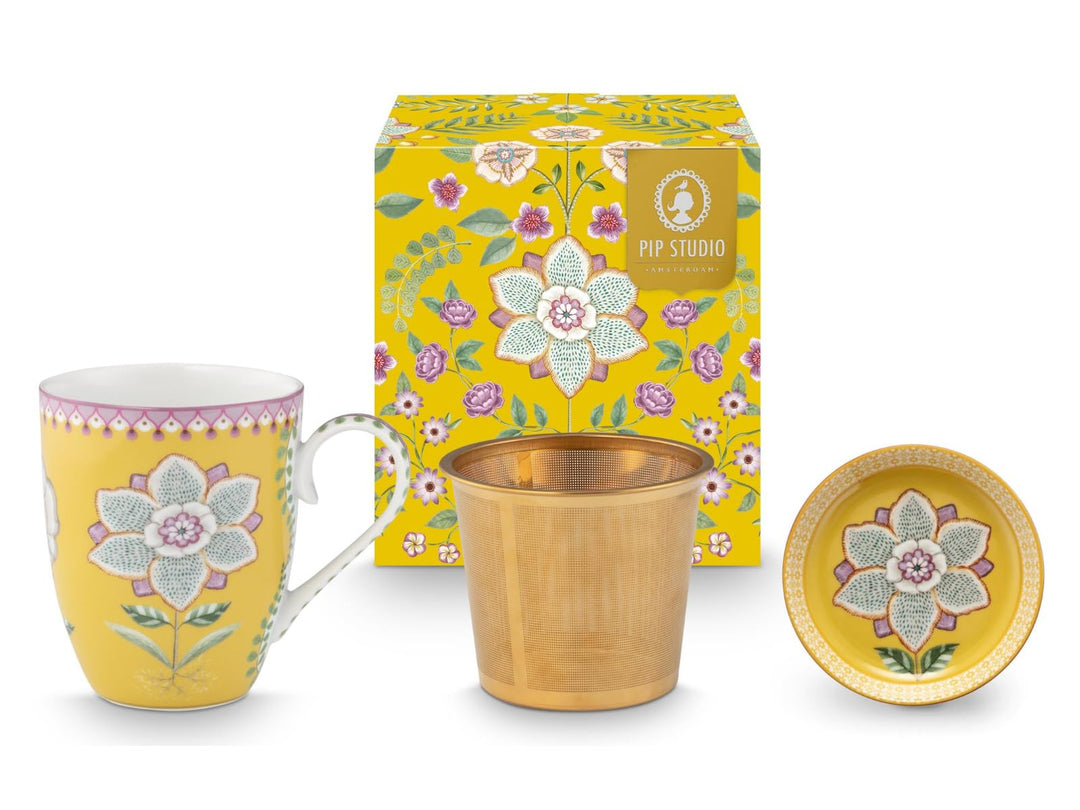 Pip Studio Lily&Lotus Yellow Teeset für eine Person 0,365l